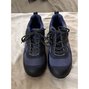 Carolina CA1914 Men's 10.5 D Alloy Toe Work Shoes Oil Slip Resistant Navy